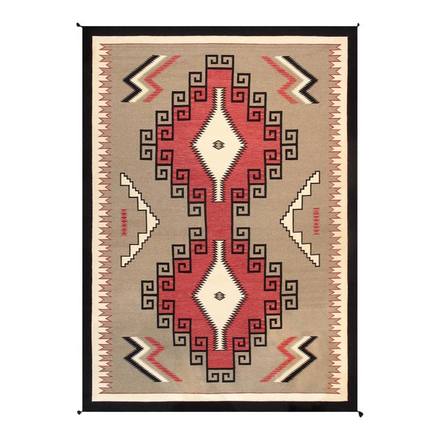 Pasargad Home Navajo Mocha Wool Area Rug, 9' 9'' X 14' 0'' For Sale