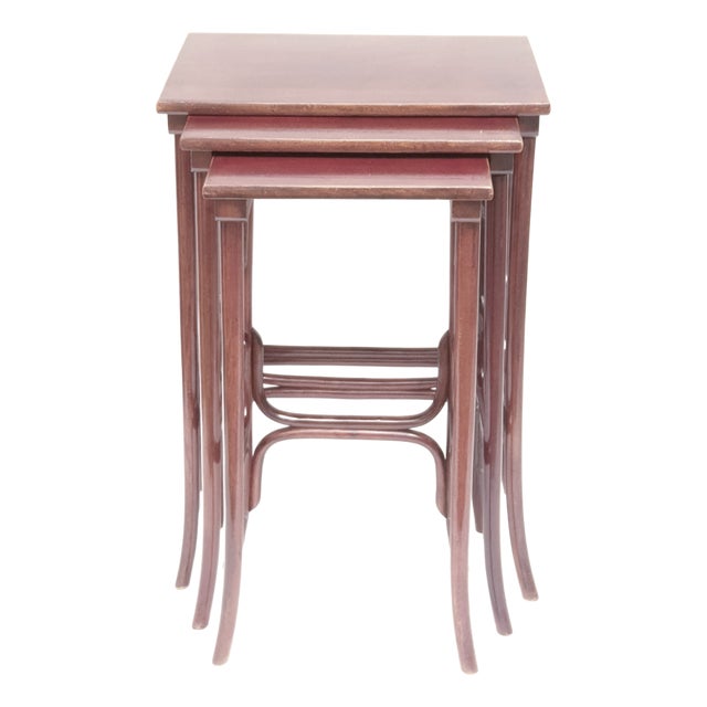 20th Century Nesting Table from Thonet, 1904, Set of 3 For Sale