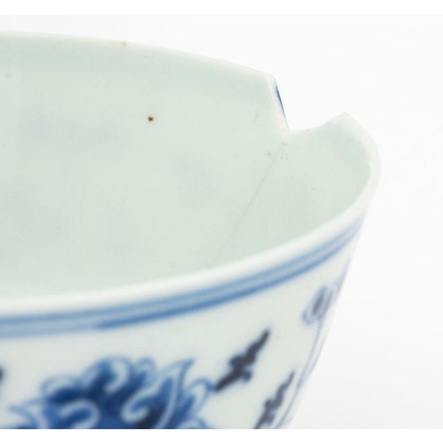 Chinese Export Blue and White Porcelain Teacups and Saucers - Set of 6 For Sale - Image 9 of 18