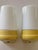 Mid-Century Modern Model 6070 Wall Lights in Yellow Porcelain and Opaline Glass by Sigvard Bernadotte for Ifö, 1960s, Set of 2 For Sale - Image 3 of 12