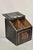 Traditional Antique English Regency Wooden Painted Slope Top Storage Grain Bin With Divider For Sale - Image 3 of 12