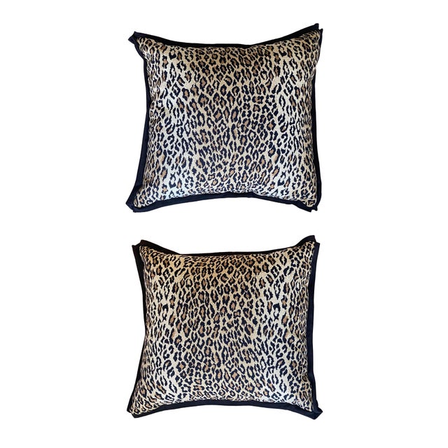 A fabulous Pair of Euro Pillows, made exclusively for THE TASTEMAKER SHOPPE! In excellent new condition, wrapped in...