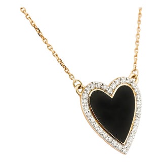 Natural diamond 0.25cts pendant in 18k gold For Sale