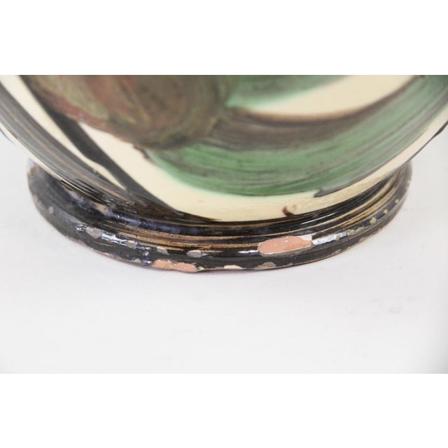 Herman Kähler Art Nouveau Large Danish Decorative Vase by Herman A. Kähler, Denmark, 1940s For Sale - Image 4 of 9