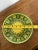 Vintage Mexican Pottery Chip & Dip Serving Set Hand Painted Yellow Green 2Pc For Sale - Image 11 of 14