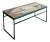 Glass Mosaic Tile Top Cocktail Table For Sale