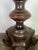 18th Century Baroque Standing Lamp, Carved Wood Base, Parchment Shade For Sale - Image 12 of 17