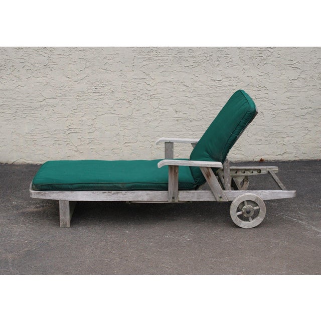 Gloster Pair of Teak Outdoor Patio Chaise Lounge Chairs For Sale - Image 15 of 18