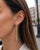 Not Yet Made - Made To Order Peridot Huggie Drop Earrings, Silver, Gold, Pair For Sale - Image 5 of 8