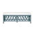 Teal Lillian Bench - Regatta Blue For Sale - Image 8 of 8