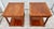 Traditional Vtg. Baker Pair of Regency Style Cherry Side Tables W/Inlay & Brass Trim For Sale - Image 3 of 16