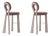 Mary Bar Chairs with Wood or Lacquered Legs by Ottiu, Set of 2 For Sale