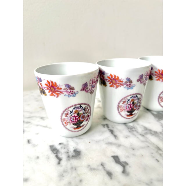 Limoges France Hand Painted Porcelain Cups, Set of 4 For Sale In New York - Image 6 of 6