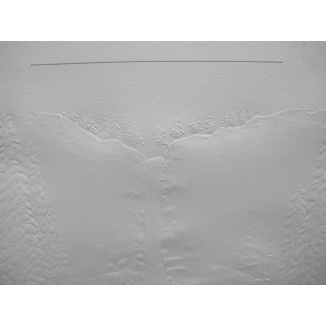 Becky Gyes Oregon Multnomah Falls Embossed Signed Limited Edition Print For Sale - Image 4 of 9