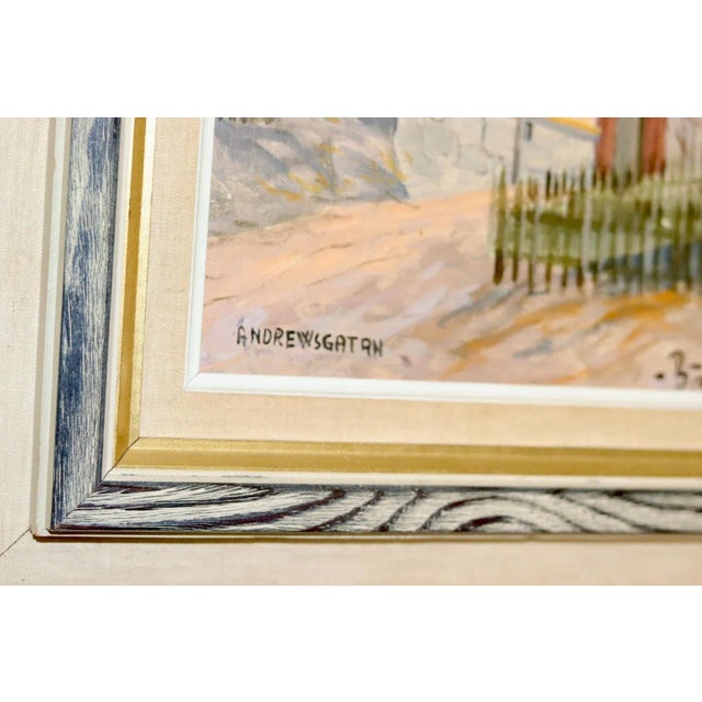 Björn Roberts, Anderswgatan, 1950s, Oil, Framed For Sale - Image 7 of 11