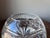 Transparent Vintage Etched and Cut Crystal Glass Rose Bowl 6" For Sale - Image 8 of 10