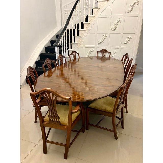 Vintage Extendable Mahogany Dining Table, 1920 For Sale - Image 3 of 16