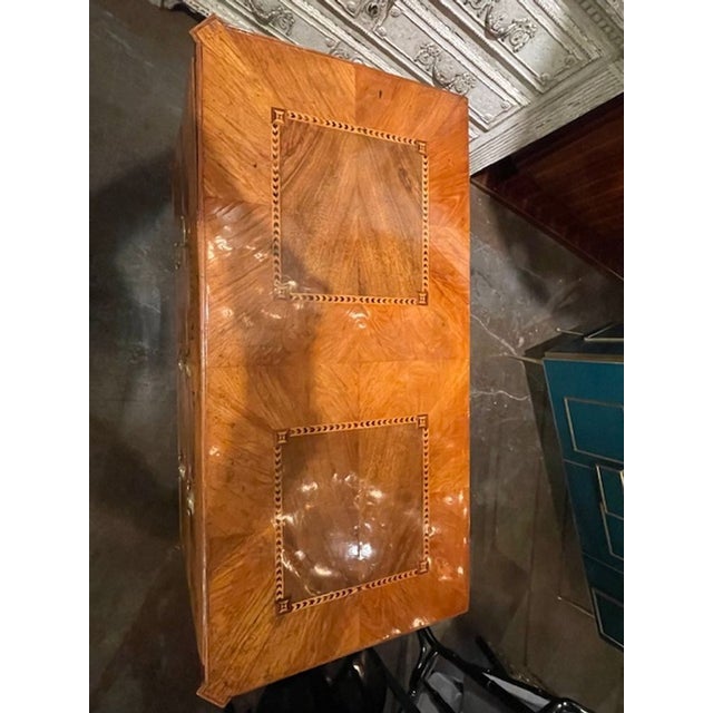 19th C. Biedermeier Walnut Inlaid Commode For Sale In Dallas - Image 6 of 12