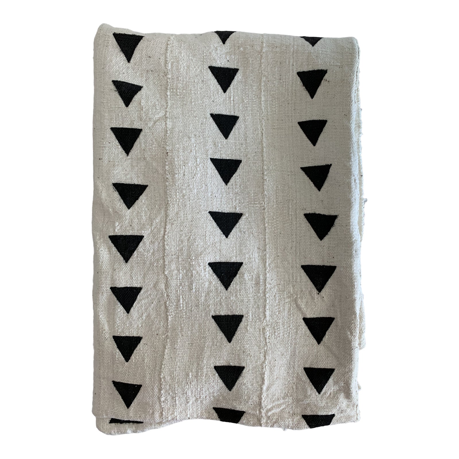 Extra Large Authentic White Black Triangle Mudcloth Throw Blanket Chairish Extra Large Authentic White Black Triangle Mudcloth Throw Blanket Chairish