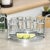Start your own celebration at home with this iron and glass shot set. Six tall shot glasses sit in an attractive iron...