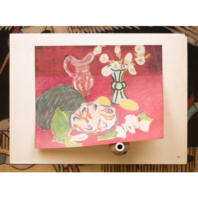 Henri Matisse 1946 After Matisse "Christmas Roses and Oysters", Aged First Edition Period Offset Lithograph For Sale - Image 4 of 11