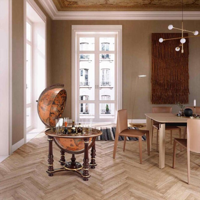 Aphrodite Globe Bar by Zoffoli Mappamondi For Sale - Image 6 of 8