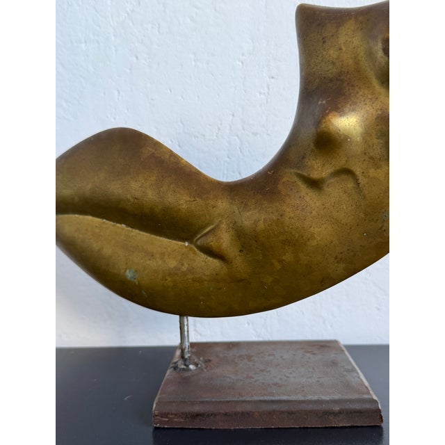 Domenico Calabrone Bronze Modernist Sculpture of Female Torso - Brazil 1980s For Sale - Image 13 of 14