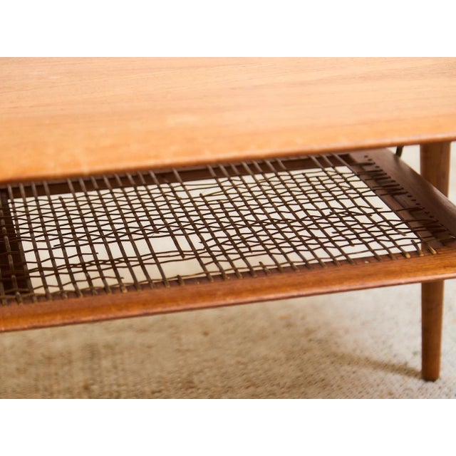 Mid 20th Century Danish Modern Teak Coffee Table For Sale - Image 10 of 12