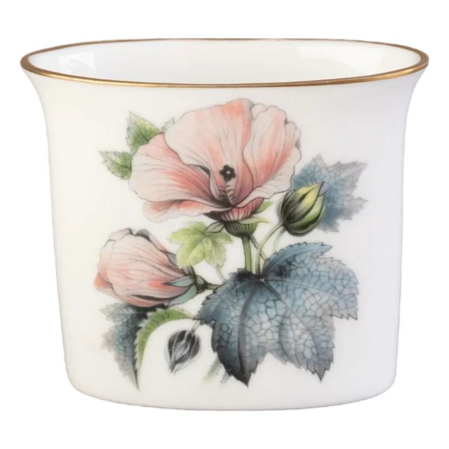 Porcelain Floral Vase from Royal Worcester For Sale