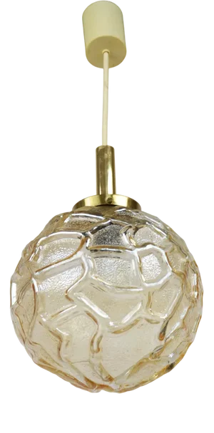 Glass Pendant Lamp, 1970s