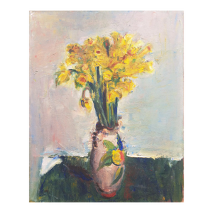 'Still Life of Daffodils' by Anthony Cooper, Lithuanian, Art Institute of Chicago, Mid-Century Oil