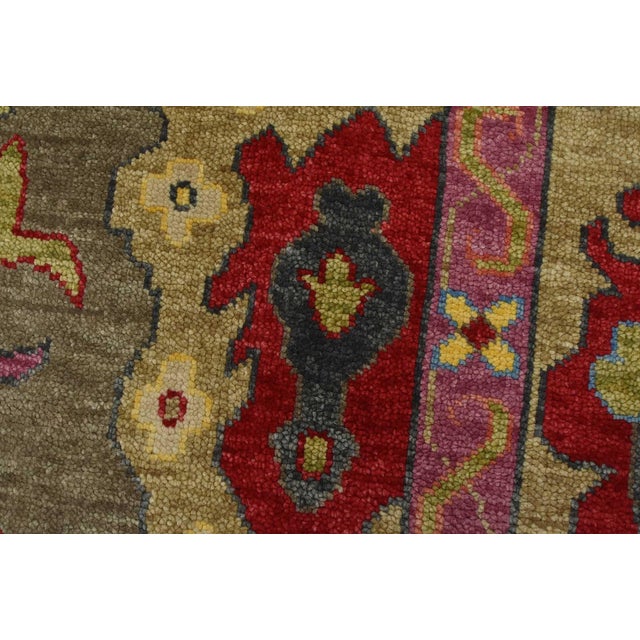 2020s Oushak Rug 10’2” X 10′ Gray Wool Modern Hand-Knotted Oriental Carpet For Sale - Image 5 of 15