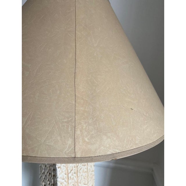 Stone Sphere Floor Lamp with Glass Table For Sale - Image 5 of 7