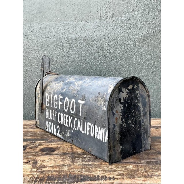 Vintage Metal Bigfoot Mailbox For Sale - Image 9 of 12