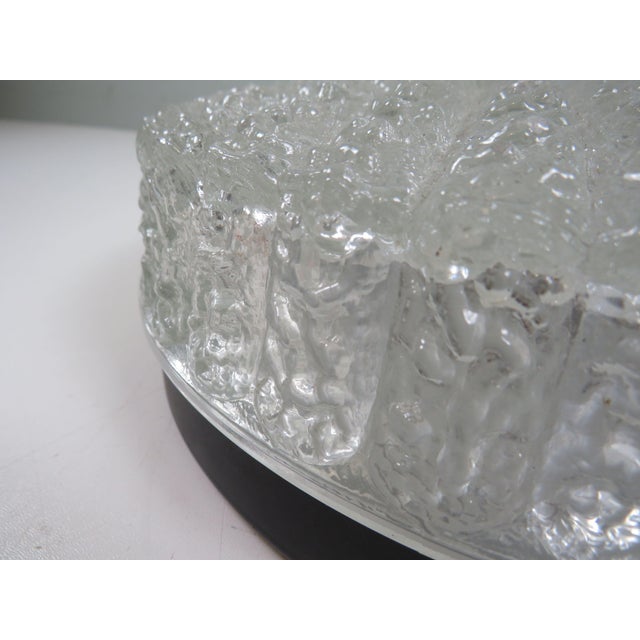 Mid-Century Modern Mid-Century Modern Pressed Glass Ceiling Light from RZB, Germany, 1970s For Sale - Image 3 of 11