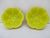 Chinese Imperial Yellow Peking Glass Lobed Bowl Pair With Red Floral Overlay For Sale - Image 10 of 12