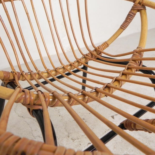Rattan, Bamboo Childrens Chairs from Rohe Noordwold,e 1950s, Set of 2 For Sale - Image 3 of 18