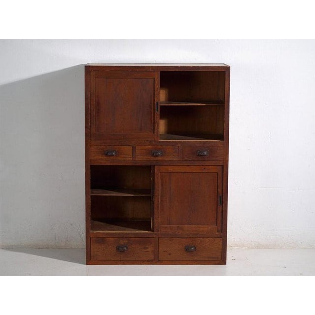 Antique Japanese Cedar Cupboard For Sale - Image 5 of 16