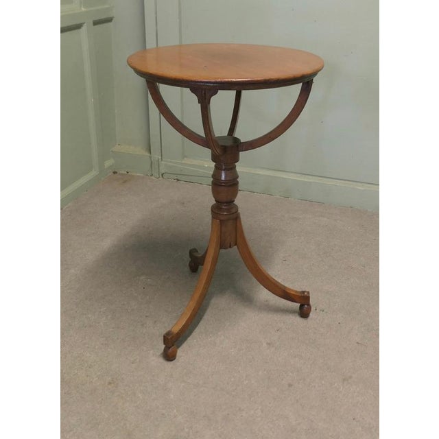 Attractive Cherry Wood Tilt Top Table, Floor Globe Base This is a very attractive table, the three footed base has been...