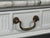 Wood Louis XVI Style, White Demilune Console Table, Wood, Marble, France, 1960s For Sale - Image 7 of 15