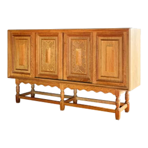 Attr. Henning Kjaernulf Oak Highboard Cabinet