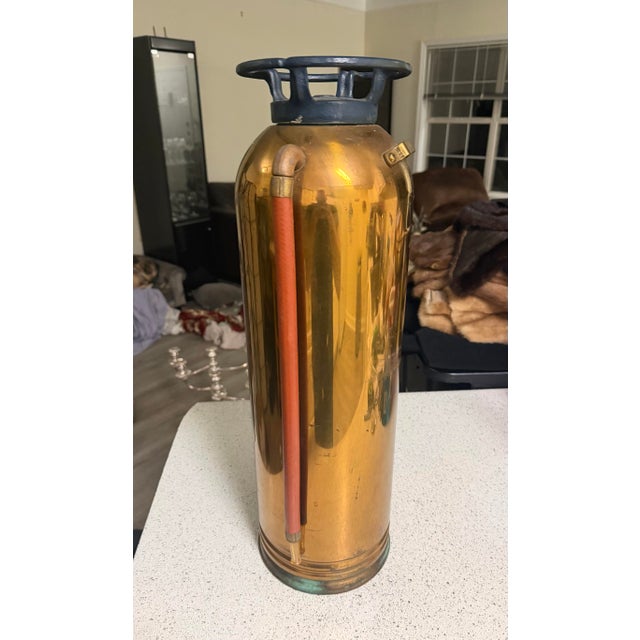 Vintage Brass Fire Extinguisher General, Quick Aid 1900’s Excellent Condition Excellent condition This vintage brass fire...