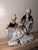 Capodimonte porcelain couple statue, 17 cm wide, 18 cm high, 12 cm deep
