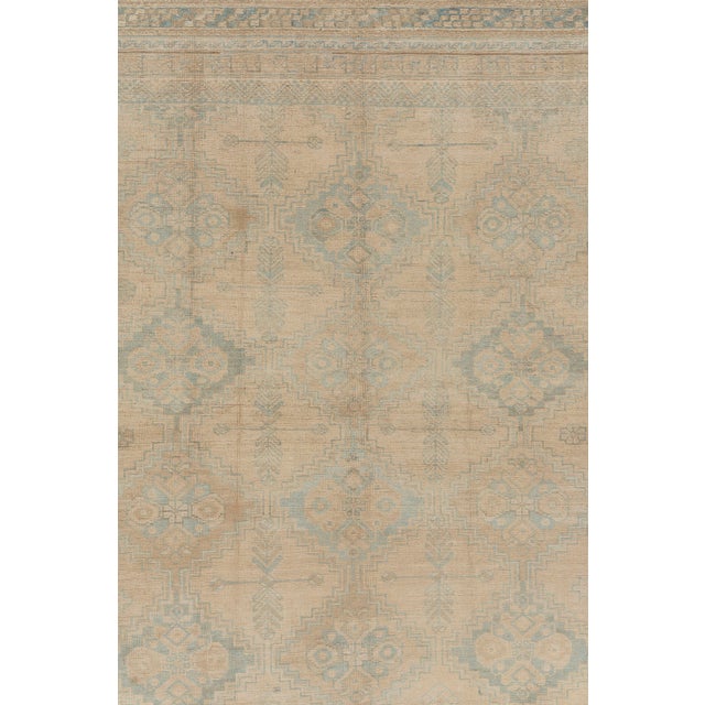 Textile Antique Lightly Distressed Oriental Area Rug 4'7 X 5'1 For Sale - Image 7 of 8