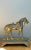 Crafted from brass, this vintage horse door stop exudes the timeless charm of mid-20th-century decorative arts. A finely...