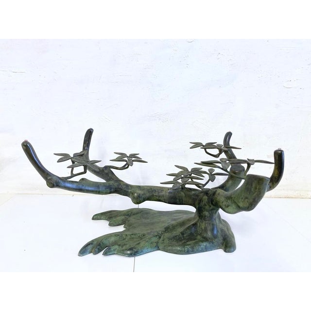 Bonsai coffee table from the 1970s/80s, designed by Willy Daro. Metal frame, removable rectangular glass top. Good used...