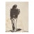 1960s Katharine Yares Modern Figure Watercolor For Sale