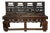 Large Antique 66.125”l Shanxi Carved Wood Bench For Sale