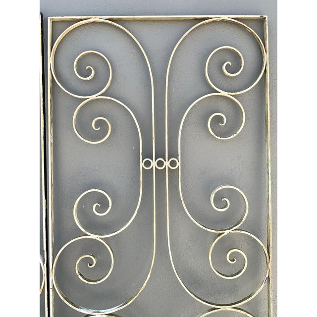 Vintage Wrought Iron Scrollwork Panels For Sale In West Palm - Image 6 of 12