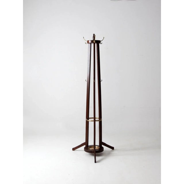 Mid-Century Hall Tree With Umbrella Holder For Sale - Image 10 of 10